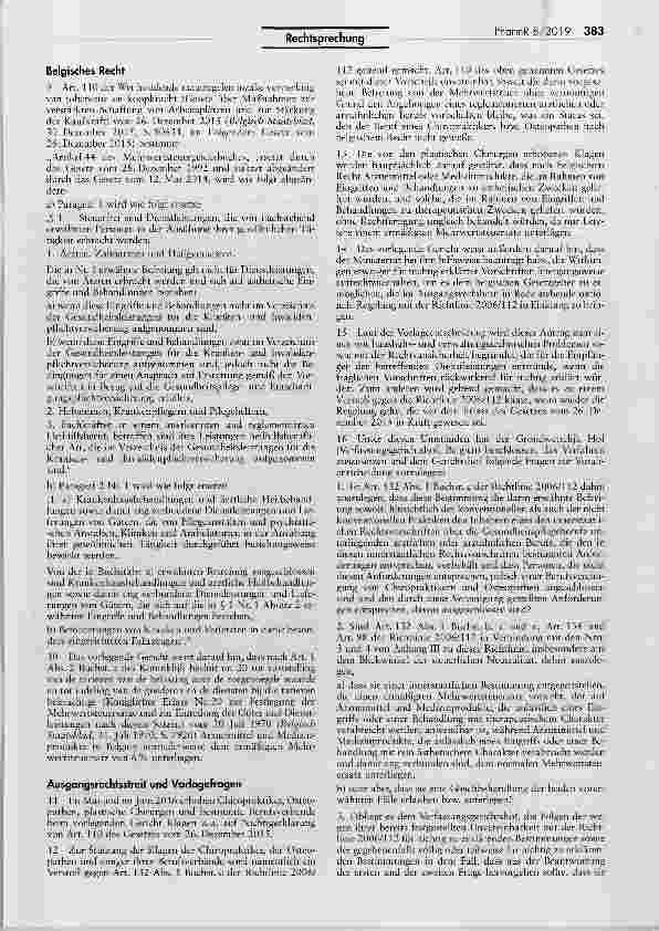 Vorschauseite 2: Steuerrechtliche Ungleichbehandlung von Medinzinprodukten und Arzneimtteln zu therapeutischen Zwecken und zu ästhetischen Zwecken Richtlinie 2006/112/EG Art. 132 I Buchst, c; AEUV…