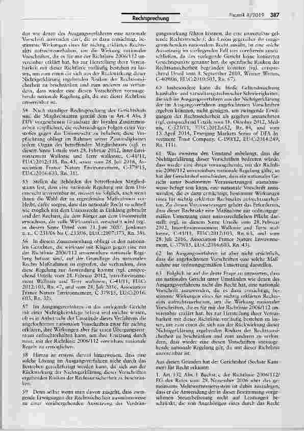 Vorschauseite 6: Steuerrechtliche Ungleichbehandlung von Medinzinprodukten und Arzneimtteln zu therapeutischen Zwecken und zu ästhetischen Zwecken Richtlinie 2006/112/EG Art. 132 I Buchst, c; AEUV…