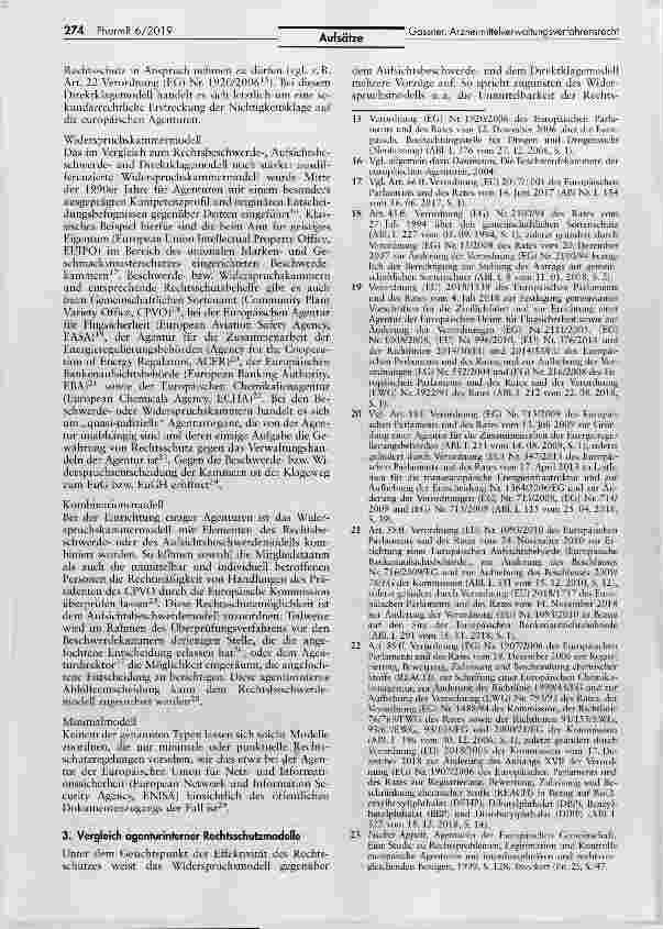 Vorschauseite 2: Europäisches Arzneimittelverwaltungsverfahrensrecht - Praxisdefizite undReformoptionen (Teil 2)