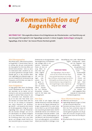Vorschauseite 1: » Kommunikation auf Augenhöhe «