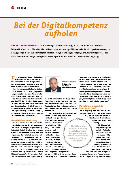 Vorschauseite 1: Bei der Digitalkompetenz aufholen.