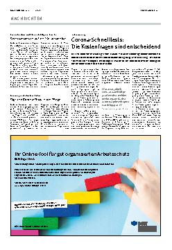 Vorschauseite 1: Corona-Schnelltests: Die Kostenfragen sind entscheidend