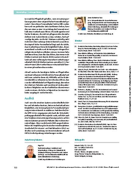 Vorschauseite 5: Leistungserfassung auf der Intensivstation – quo vadis?