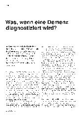 Vorschauseite 1: Was, wenn eine Demenz diagnostiziert wird?