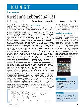 Vorschauseite 1: Kunst und Lebensqualität