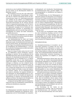 Vorschauseite 4: Erprobung eines innovativen Versorgungskonzeptes BETA-MeH aus der Perspektive der Deutschen Rentenversicherung Bund