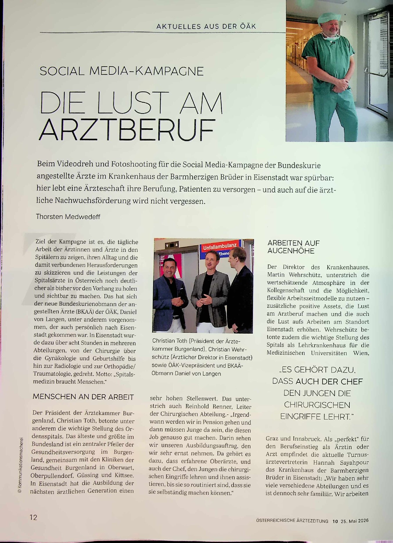 Vorschauseite 1: Die Lust am Arztberuf