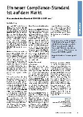 Vorschauseite 1: Ein neuer Compliance-Standard ist auf dem Markt. Was zeichnet den Standard DIN ISO 37301 aus?