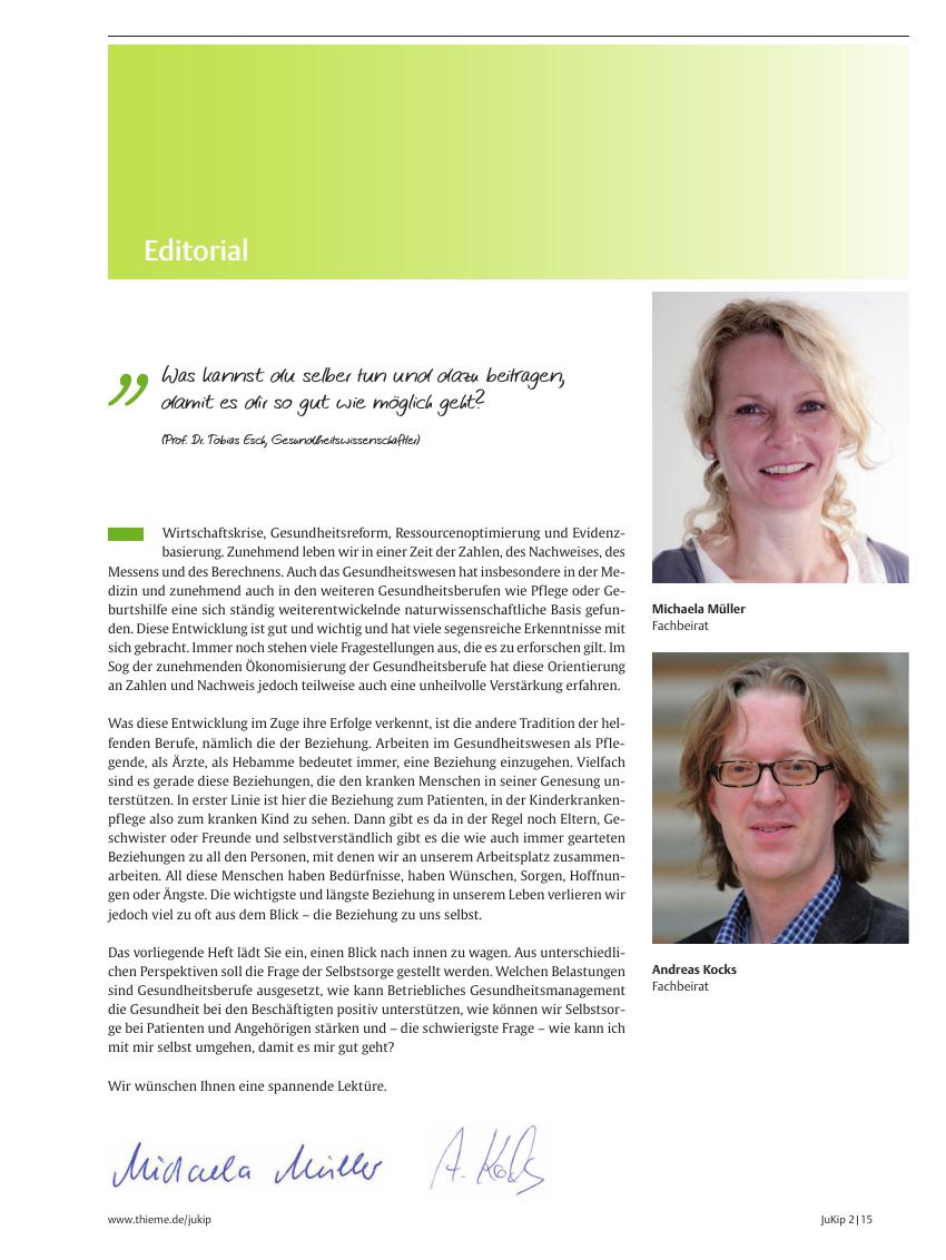 Vorschauseite 1: Editorial