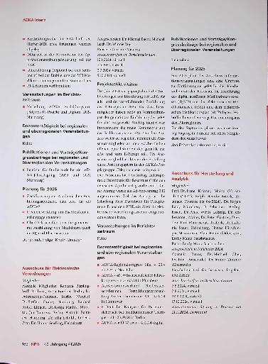 Vorschauseite 3: Berichte der ADKA-Ausschüsse
