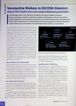 Vorschauseite 1: Versteckte Risiken in DICOM-Dateien: Warum PDF-Inhalte eine unterschätzte Bedrohung darstellen