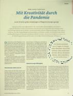 Vorschauseite 1: Mit Kreativität durch die Pandemie