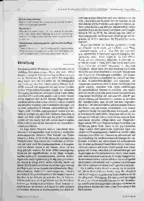 Vorschauseite 2: Wie Pflegekräfte im ambulanten Bereich den Einsatz von Telepräsenzsystemen einschätzen: Eine qualitative Studie