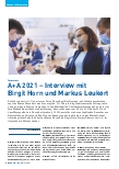 Vorschauseite 1: A+A 2021 – Interview mit Birgit Horn und Markus Leukert