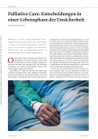 Vorschauseite 1: Palliative Care: Entscheidungen in einer Lebensphase der Unsicherheit