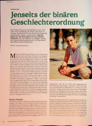 Vorschauseite 1: Jenseits der binären Geschlechterordnung