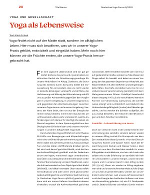 Vorschauseite 1: Yoga als Lebensweise