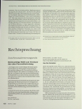 Vorschauseite 1: Rechtsprechung