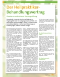 Vorschauseite 1: Der Heilpraktiker - Behandlungsvertrag Hinweise zur rechtssicheren Honorargestaltung
