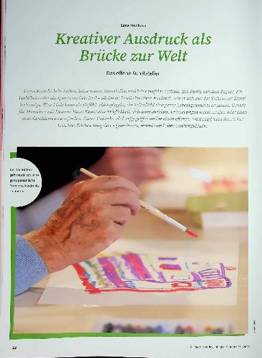 Vorschauseite 1: Kreativer Ausdruck als Brücke zur Welt Das offene Kunstatelier