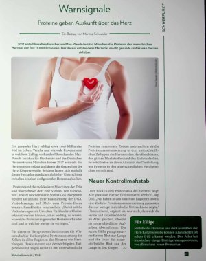 Vorschauseite 1: Warnsignale Proteine geben Auskunft über das Herz