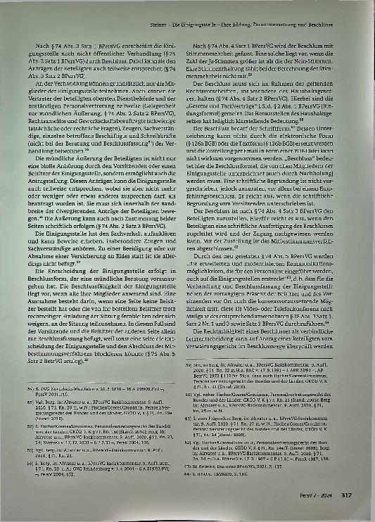 Vorschauseite 6: Die Einigungsstelle — Ihre Bildung, Zusammensetzung und Beschlüsse