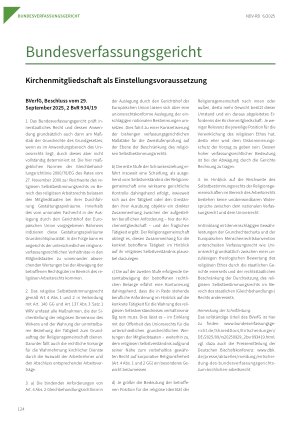 Vorschauseite 1: Kirchenmitgliedschaft als Einstellungsvoraussetzung