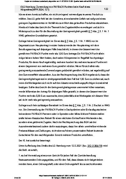 Vorschauseite 3: Zuwendung von PAYBACK-Punkten beim Kauf eines Hörgeräts