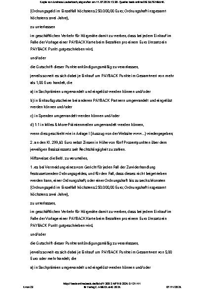 Vorschauseite 4: Zuwendung von PAYBACK-Punkten beim Kauf eines Hörgeräts