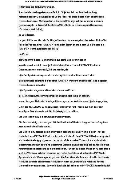 Vorschauseite 6: Zuwendung von PAYBACK-Punkten beim Kauf eines Hörgeräts