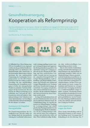 Vorschauseite 1: Gesundheitsversorgung Kooperation als Reformprinzip