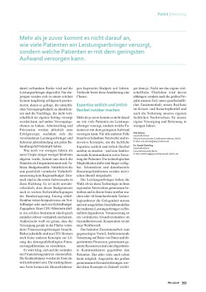 Vorschauseite 2: Gesundheitsversorgung Kooperation als Reformprinzip