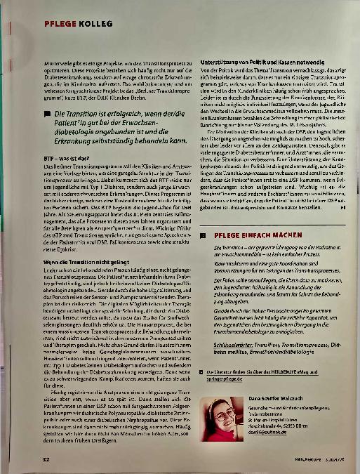 Vorschauseite 3: Jugendliche mit Diabetes - plötzlich erwachsen