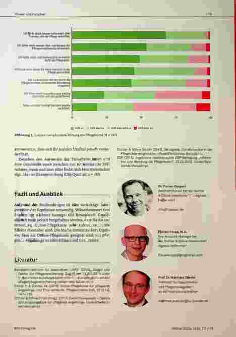 Vorschauseite 3: Patient Reported Outcome von Online-Pflegekursen - Ergebnisse einer Nutzerbefragung zur wahrgenommenen Qualität