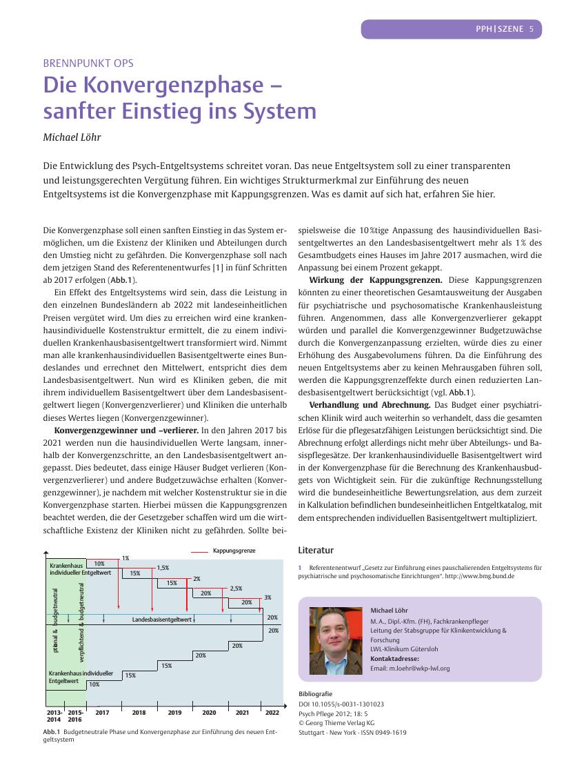 Vorschauseite 1: Die Konvergenzphase ? sanfter Einstieg ins System