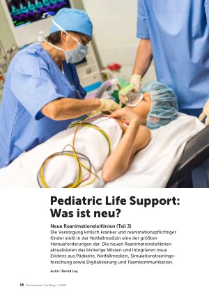 Vorschauseite 1: Pediatric Life Support: Was ist neu?