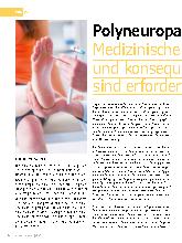 Vorschauseite 1: Polyneuropathie: Medizinische Behandlung und konsequente Physiotherapie sind erforderlich.