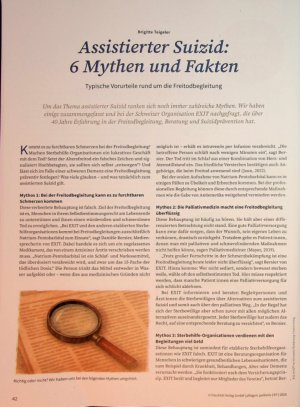 Vorschauseite 1: Assistierter Suizid: 6 Mythen und Fakten Typische Vorurteile rund um die Freitodbegleitung