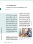 Vorschauseite 1: Edukative Verfahren: Patientenedukation im Zentrum des ergotherapeutischen Prozesses.
