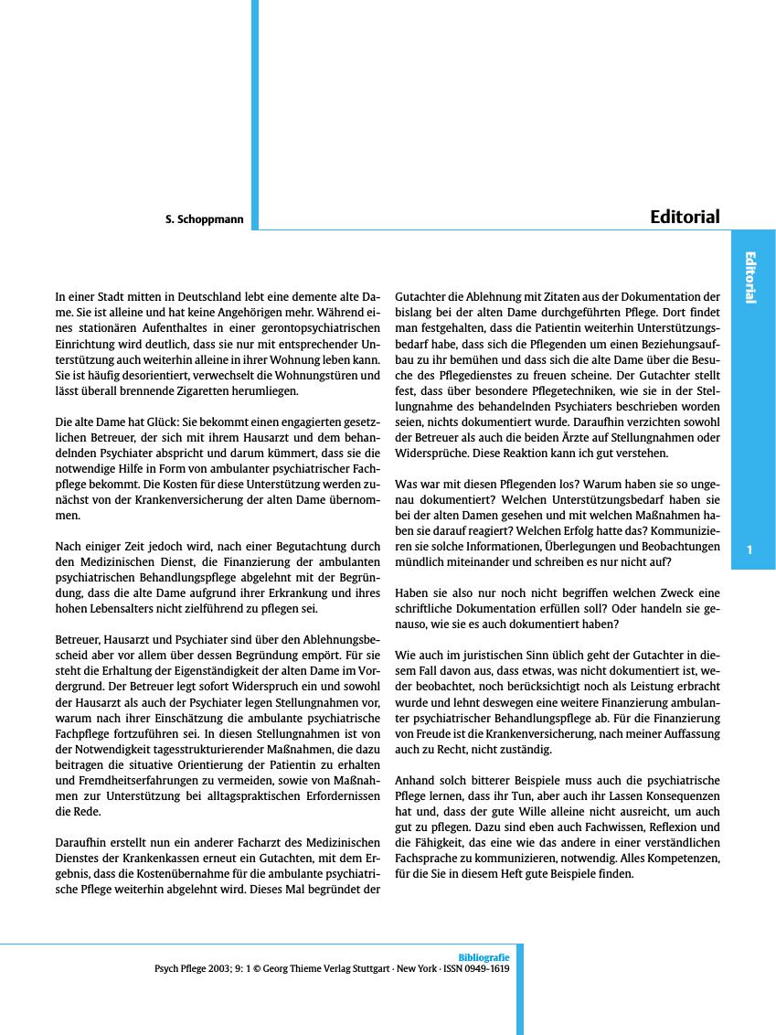 Vorschauseite 1: Editorial
