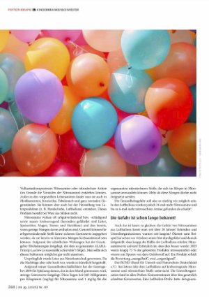 Vorschauseite 2: Unglaublich aber wahr: Nitrosamine in Luftballons!