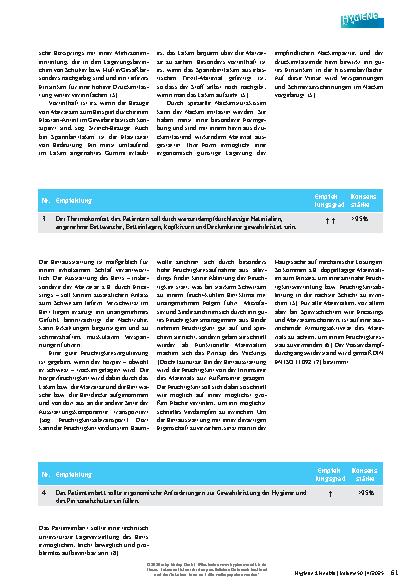 Vorschauseite 4: S2k-Leitlinie Hygienische Anforderungen an Patientenbetten, Bettwäsche, Bettenzubehör und an den Personalschutz beim Umgang mit Betten *