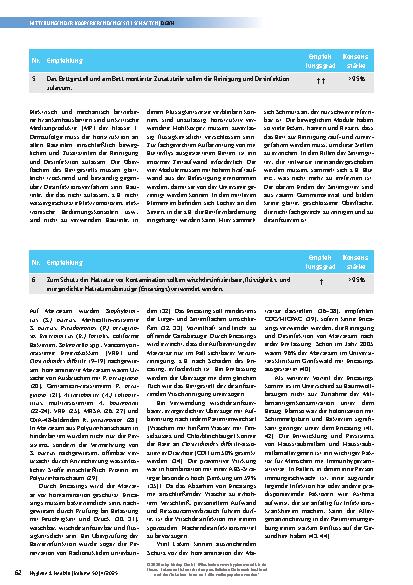 Vorschauseite 5: S2k-Leitlinie Hygienische Anforderungen an Patientenbetten, Bettwäsche, Bettenzubehör und an den Personalschutz beim Umgang mit Betten *