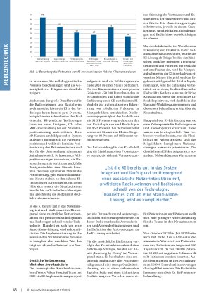 Vorschauseite 2: Wunsch und Wirklichkeit Was leistet KI für die bildgebende Diagnostik?