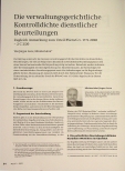 Vorschauseite 1: Die verwaltungsgerichtliche Kontrolldichte dienstlicher Beurteilungen