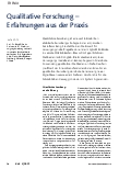 Vorschauseite 1: Qualitative Forschung – Erfahrungen aus der Praxis