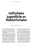 Vorschauseite 2: Geflüchtete Jugendliche an Waldorfschulen