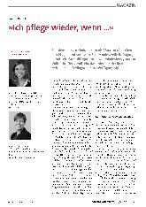 Vorschauseite 1: "Ich pflege wieder, wenn _"