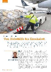 Vorschauseite 1: Ergonomie am Flughafen: Von Hebehilfe bis Exoskelett