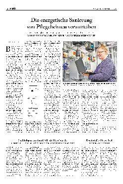 Vorschauseite 1: Die energetische Sanierung von Pflegeheimen vorantreiben.